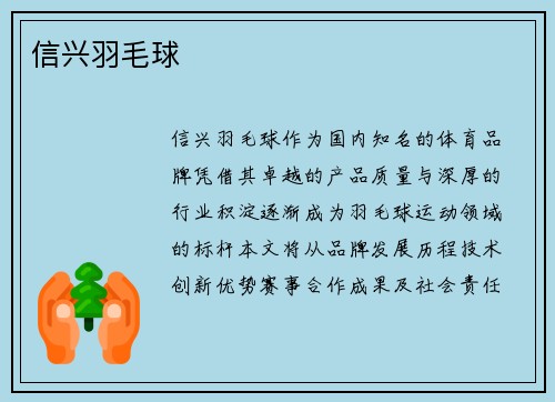 信兴羽毛球